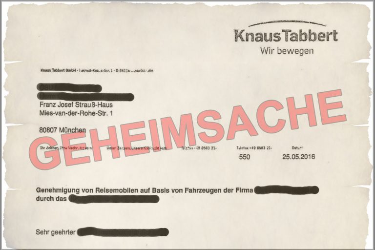 Knaus Tabbert Drahtzieher im Wohnmobil-Dieselskandal – jetzt Beweis-Dokumente downloaden!
